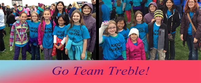 Go Team Treble!  Funds raised for Juvenile Diabetes Research Foundation
