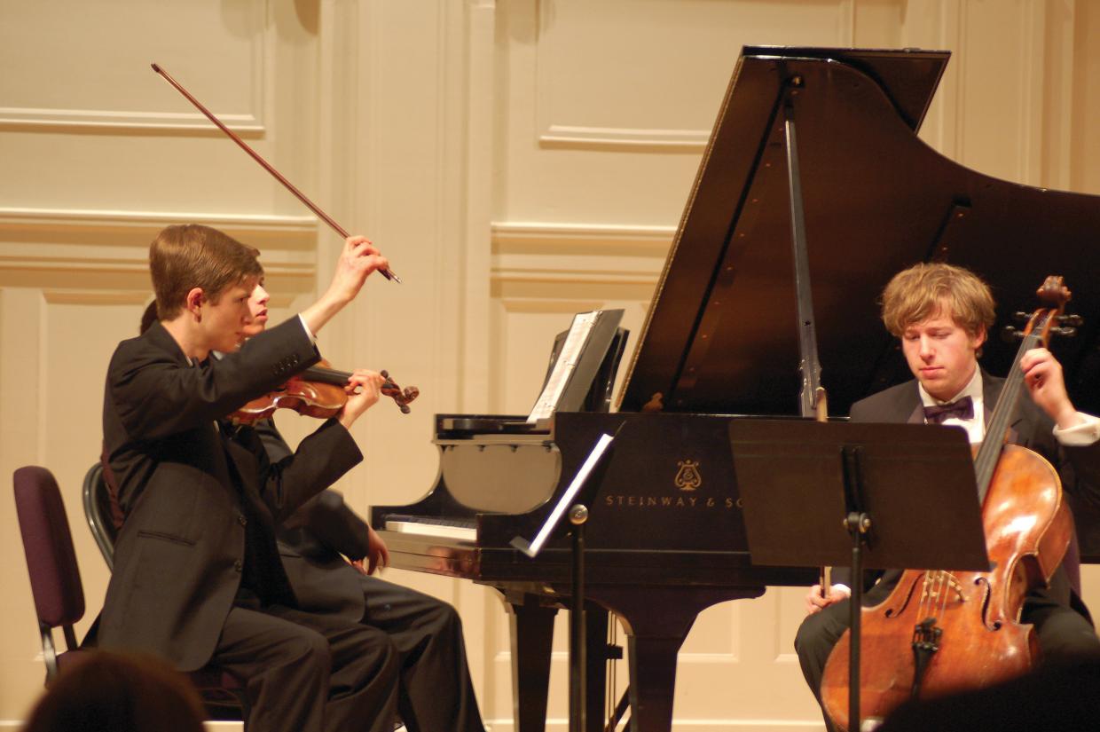 MIC student chamber musicians at Nichols Concert Hall