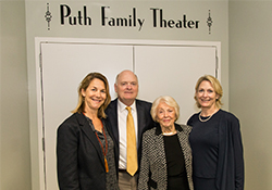 (L–R): Mira Courpas and Jonathan C. Puth (Washington, DC), Betsey L. Puth (Winnetka), Alison Puth (Boston, MA).